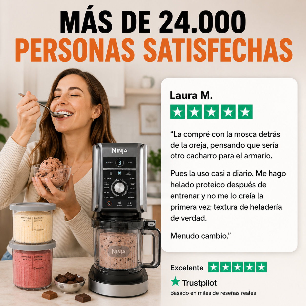 Ninja CREAMi Deluxe – Tu heladería en casa en 2 minutos