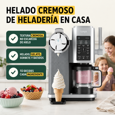 Ninja CREAMi Scoop & Swirl, 12 funciones