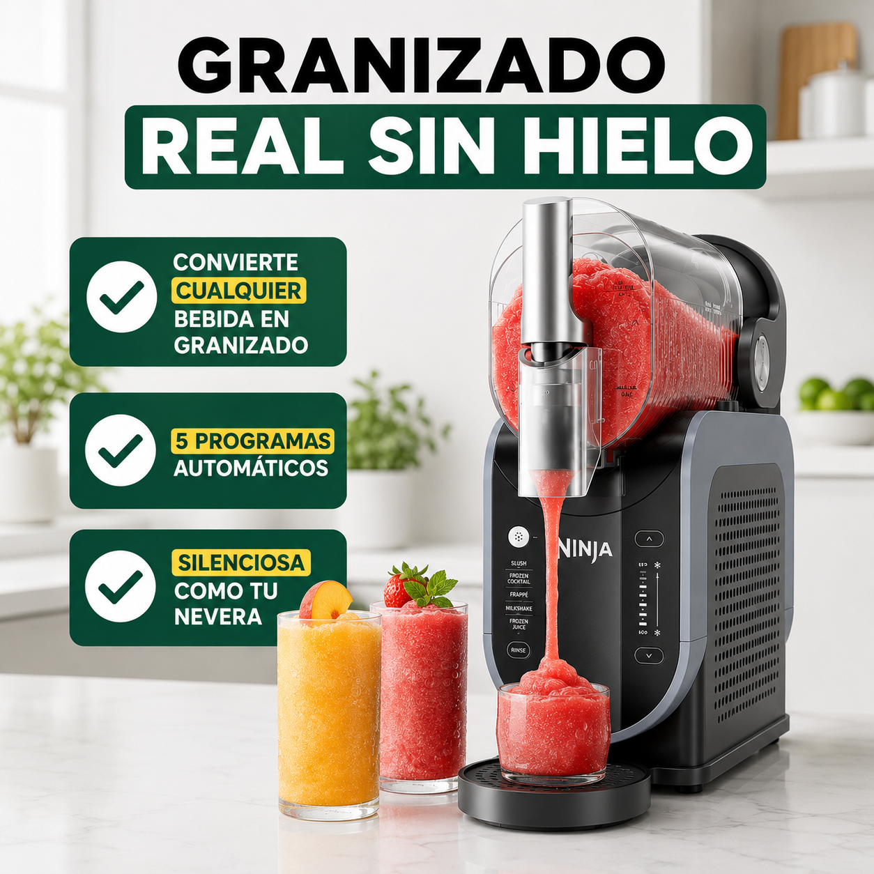 Ninja SLUSHi – Granizado Auténtico en Casa, en 30 Minutos y Sin Hielo
