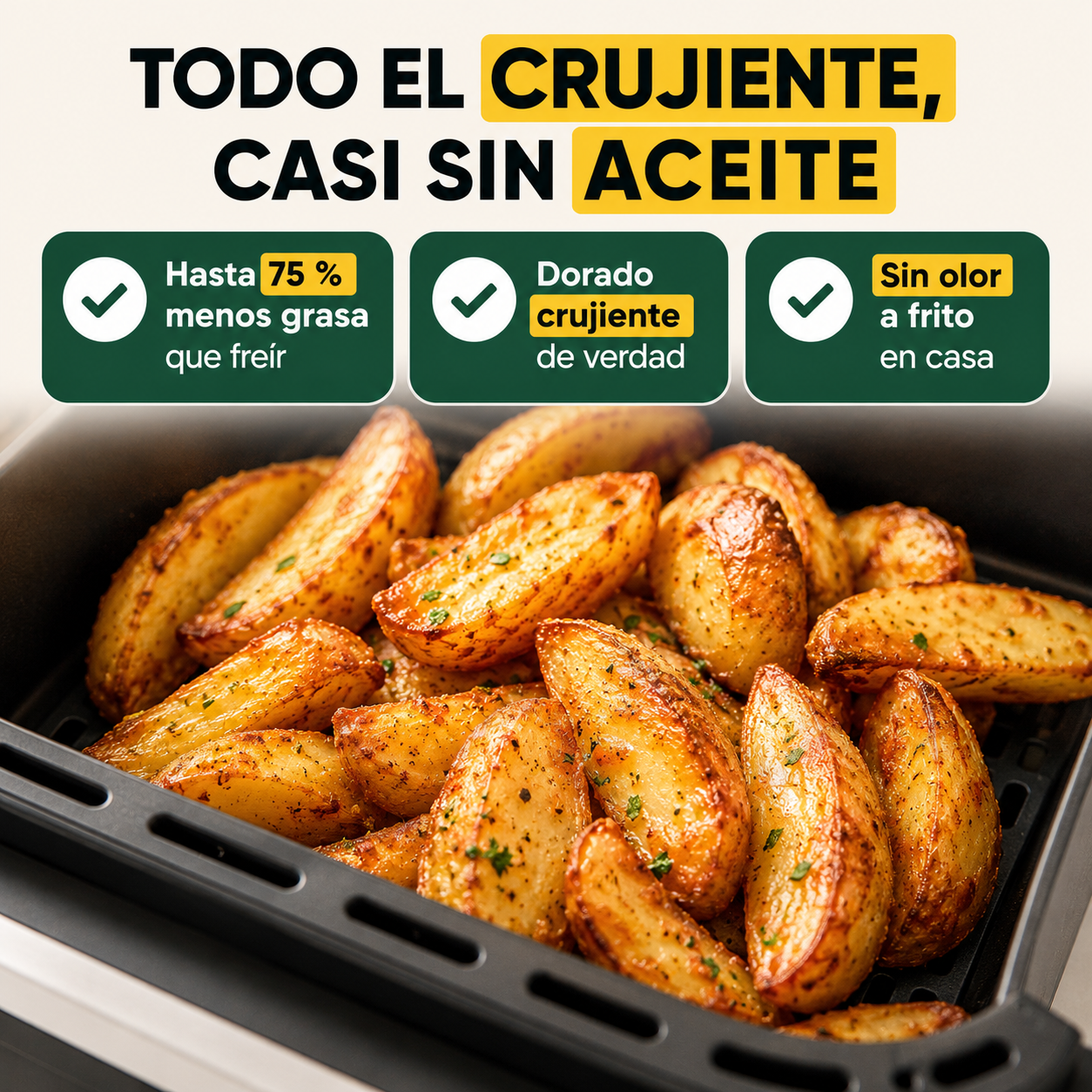 Comida más sana sin renunciar al crujiente