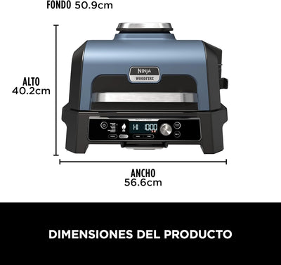 Barbacoa eléctrica Ninja Woodfire PRO Connect XL (con termómetro y app)
