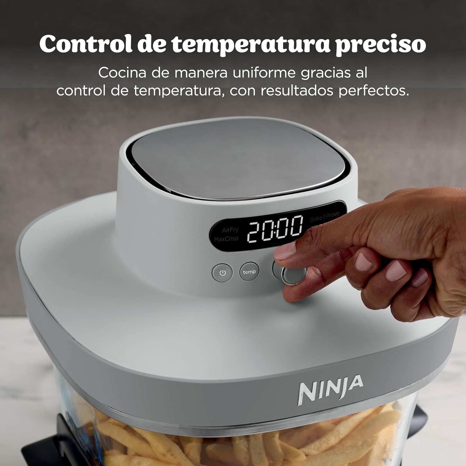 Freidora de aire de cristal XL Ninja