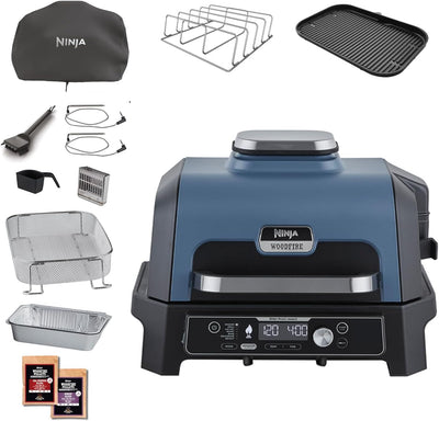 Barbacoa eléctrica Ninja Woodfire PRO Connect XL (con termómetro y app)