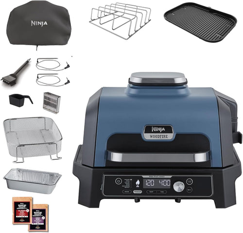 Barbacoa eléctrica Ninja Woodfire PRO Connect XL (con termómetro y app)