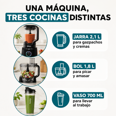 Ninja Detect Power Pro 3 en 1 – Cena hecha en 12 minutos, encimera libre para siempre