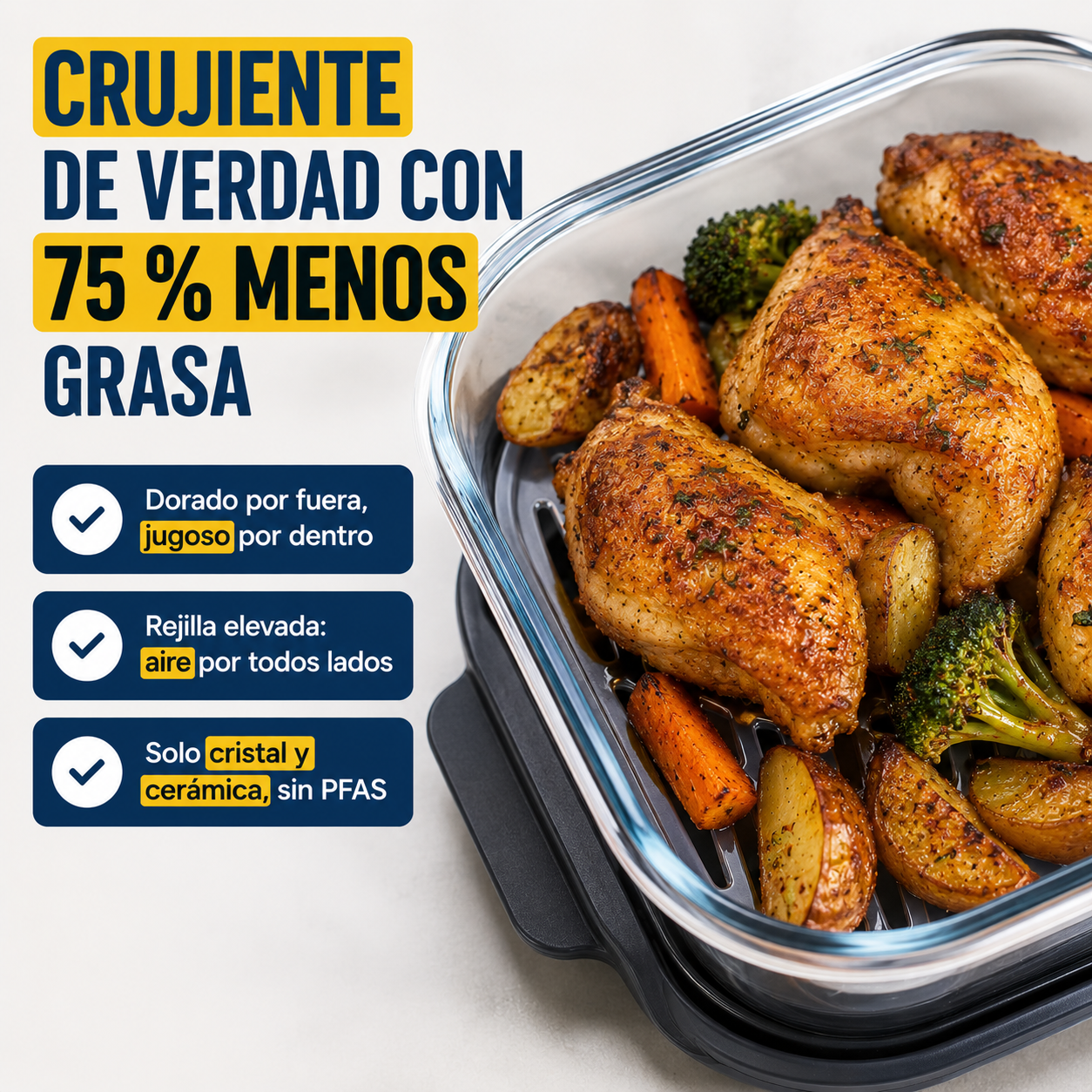 Comida más sana sin renunciar al crujiente