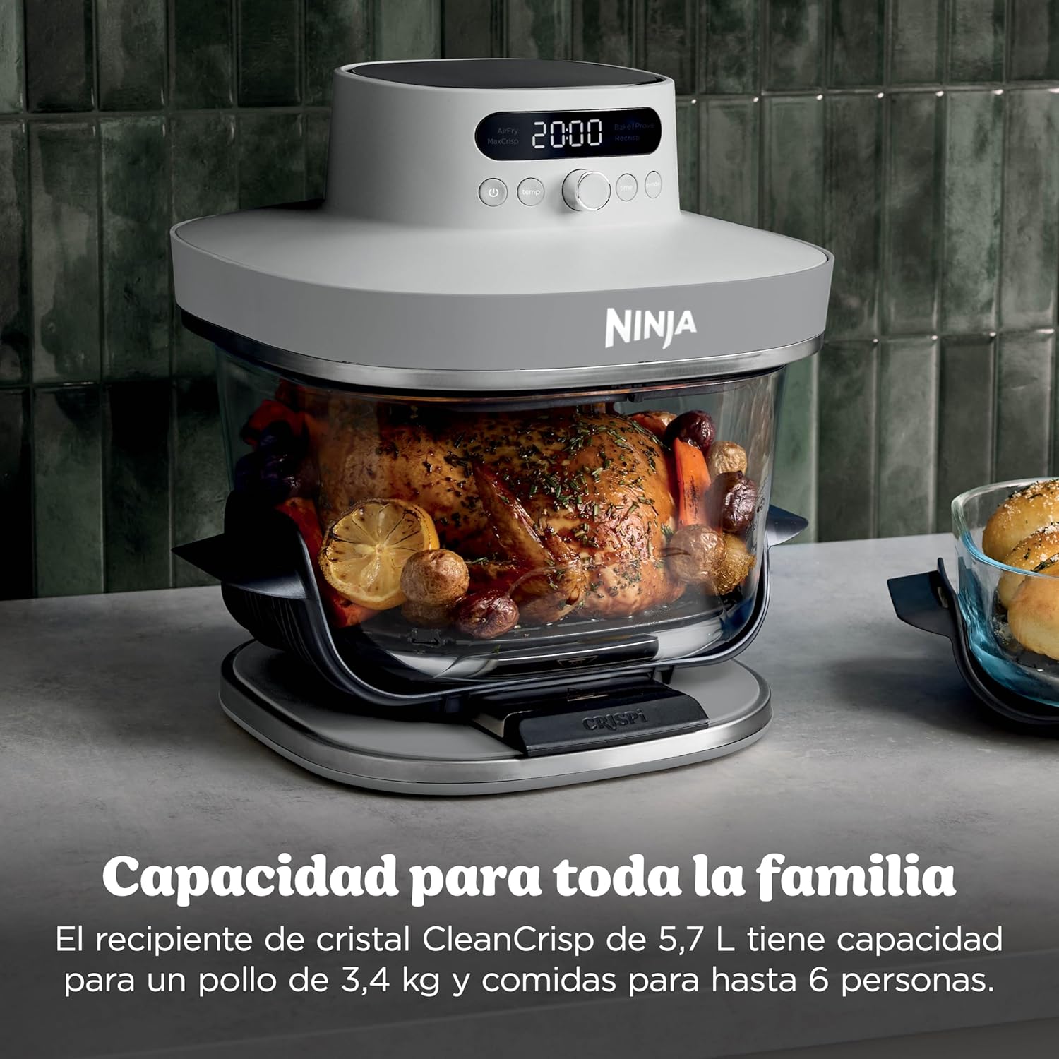 Freidora de aire de cristal XL Ninja
