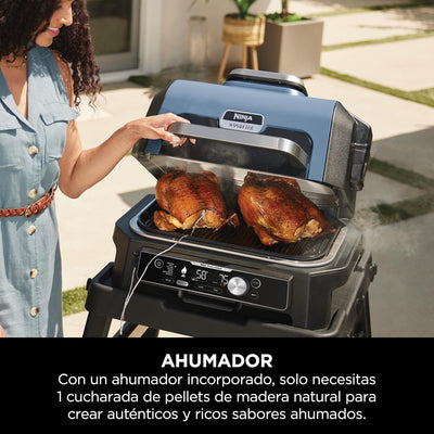Barbacoa eléctrica Ninja Woodfire PRO Connect XL (con termómetro y app)
