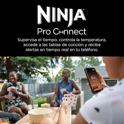 Barbacoa eléctrica Ninja Woodfire PRO Connect XL (con termómetro y app)