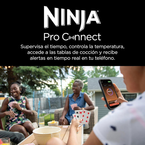 Barbacoa eléctrica Ninja Woodfire PRO Connect XL (con termómetro y app)
