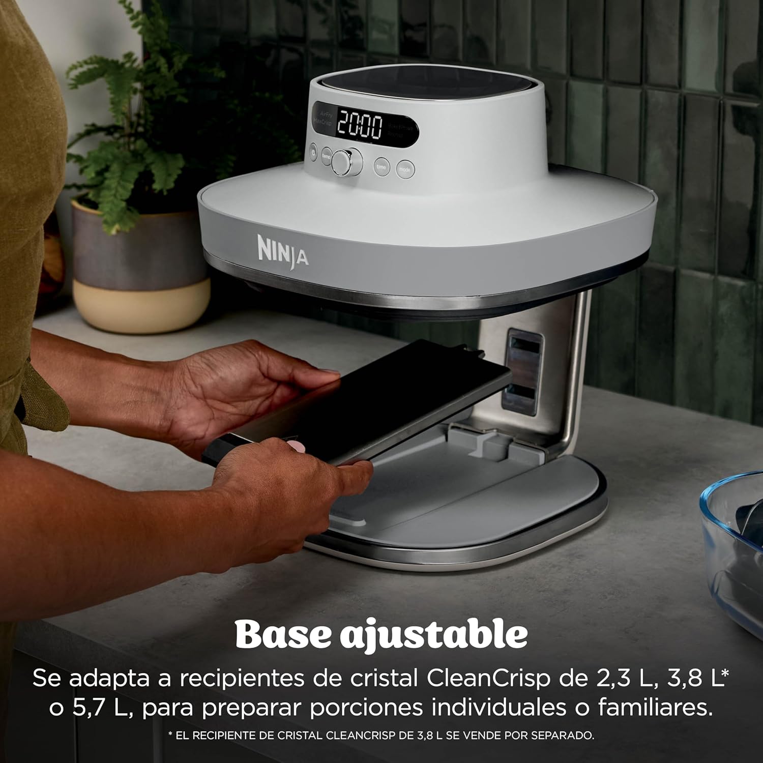 Freidora de aire de cristal XL Ninja