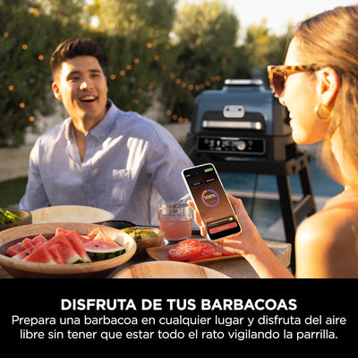 Barbacoa eléctrica Ninja Woodfire PRO Connect XL (con termómetro y app)