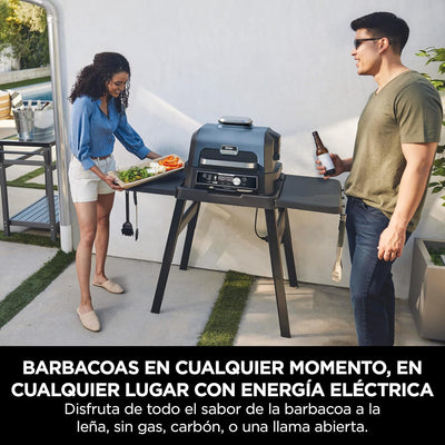 Barbacoa eléctrica Ninja Woodfire PRO Connect XL (con termómetro y app)