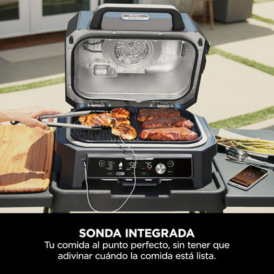 Barbacoa eléctrica Ninja Woodfire PRO Connect XL (con termómetro y app)
