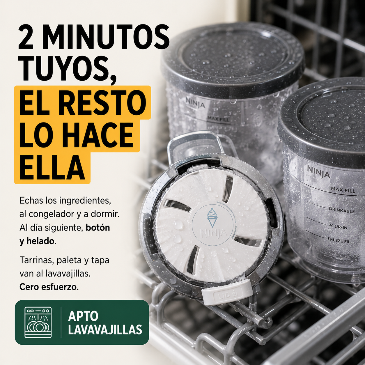 Dos minutos tuyos, el resto lo hace ella