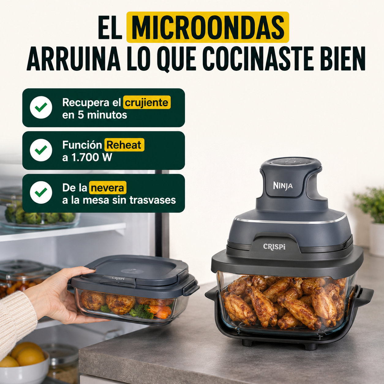 El microondas te está arruinando la comida que cocinaste bien