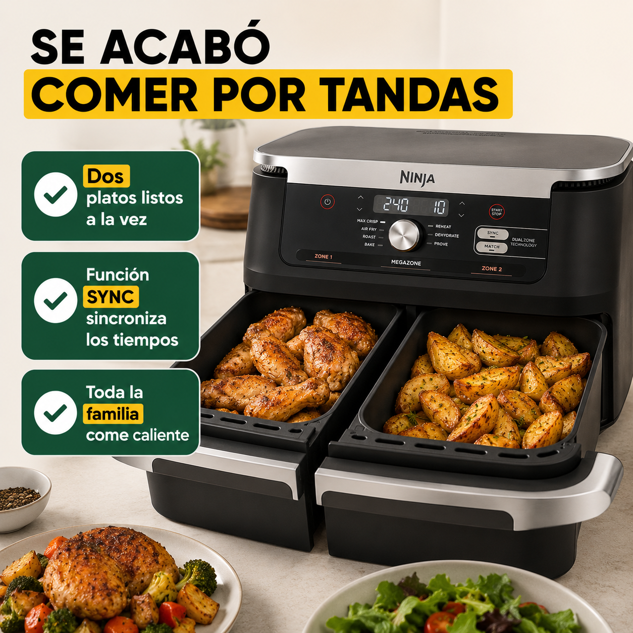 Se acabó cocinar por tandas y comer frío