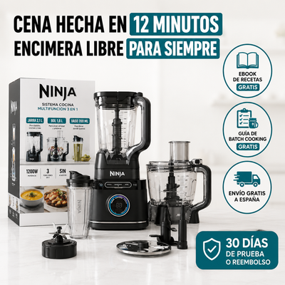 Ninja Detect Power Pro 3 en 1 – Cena hecha en 12 minutos, encimera libre para siempre